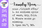 Laundry Room Definition SVG - Funny Laundry Room Definition